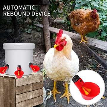 Sansheng Automatic Chicken Waterer Cups - Pack of 24