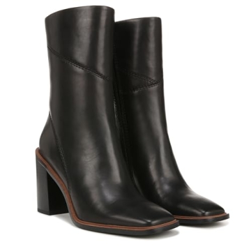 Franco Sarto Women's Stevie Mid Calf Boots in Black Leather