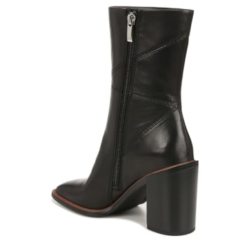 Franco Sarto Women's Stevie Mid Calf Boots in Black Leather
