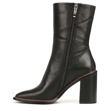 Franco Sarto Women's Stevie Mid Calf Boots in Black Leather