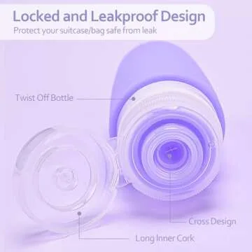 3oz Travel Bottles - Leak-Proof & TSA-Approved Containers