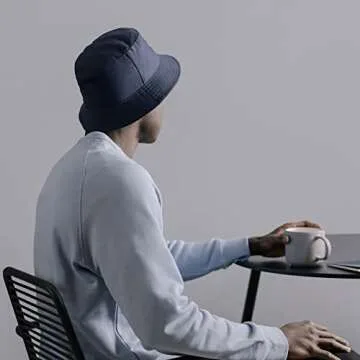 NPJY Bucket Hat for Women Men Cotton Summer Sun Beach Fishing Cap Black