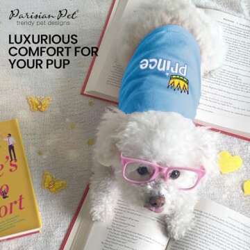 Elegant Parisian Pet Dog T-Shirt for Small Pups - Prince Design