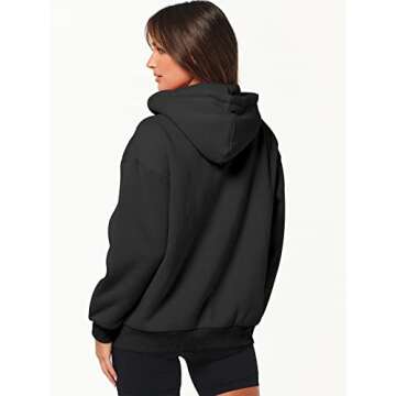 ANRABESS Womens Zip Up Hoodies Long Sleeve Oversized Sweatshirts Fleece Y2K Jacket Pockets 2025 Fall Outfits Fashion Clothes Black Large
