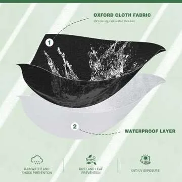 Durable Azobur Waterproof Patio Furniture Cover 108 x 82