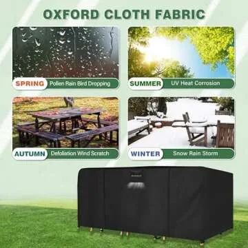Durable Azobur Waterproof Patio Furniture Cover 108 x 82