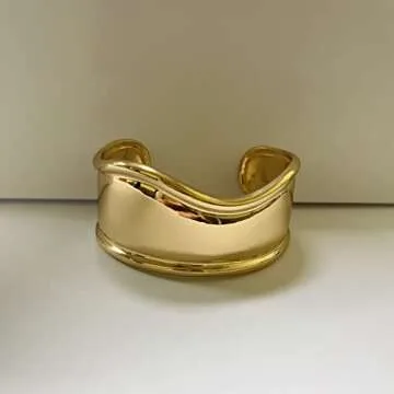 Colorful Bling Punk Twisted Cuff Bracelet for Women