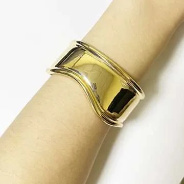 Colorful Bling Punk Twisted Cuff Bracelet for Women