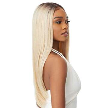 Outre Sleek Lay Part Synthetic Lace Front Wig - CHANELLE (DR2/SANDSTONE BLONDE)