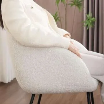 Zesthouse Sherpa Dining Chairs Barrel Back for Comfort