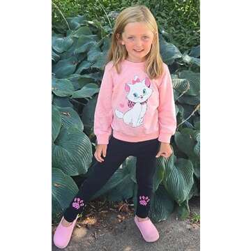 zarmfly Little Girls Outfits 2 Piece Toddler Long Sleeve Sweatshirt Leggings Pants Fall Winter Cloth...