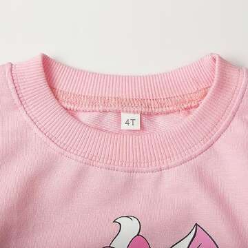 Zarmfly Girls 2 Piece Toddler Outfit for Fall & Winter