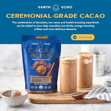 Earth Echo Cacao Bliss Organic Superfood Powder 30 Servings