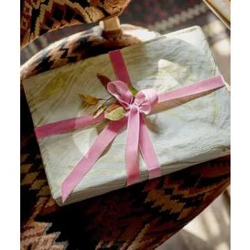 Pink Velvet Ribbon 1'' 25 Yards for Christmas Tree, Gift Wrapping, Flower Bouquet, Wreath Decorations, Bow Making