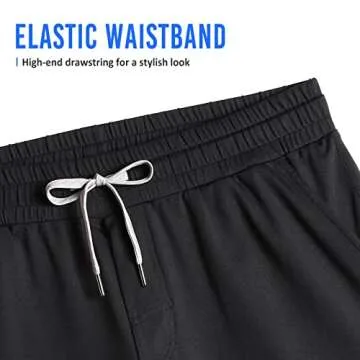 maamgic Men's 5" Running Shorts with Zip Pockets
