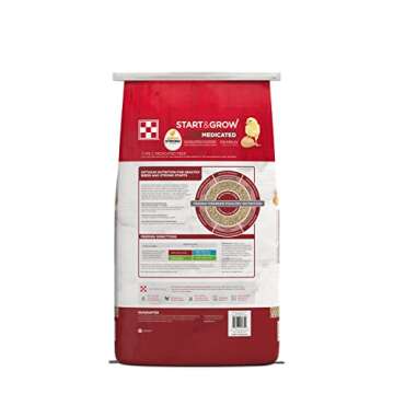 Purina Start & Grow | Nutritionally Complete Medicated Chick Feed Crumbles | 25 Pound (25 lb.) Bag