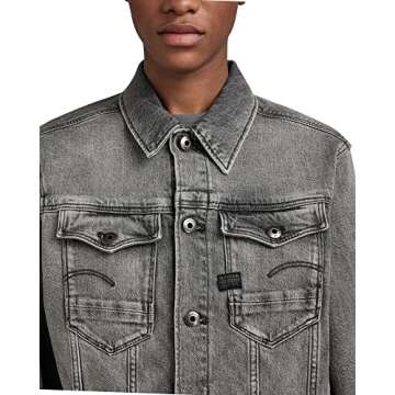 G-STAR RAW Men's Modern Eco-Friendly Denim Jacket