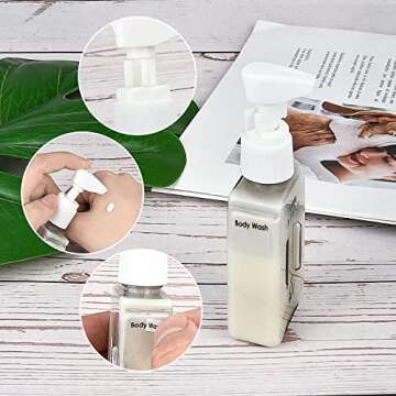 Bpluma Travel Bottles: TSA Approved Leak-Proof Toiletries Containers