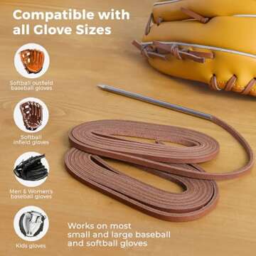 TOFL Baseball Glove Lacing Kit | Durable Repair Solution