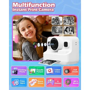 Anchioo Kids Camera Instant Print for 3-12 Year Olds