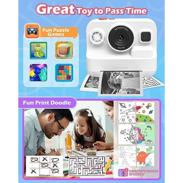 Anchioo Kids Camera Instant Print for 3-12 Year Olds