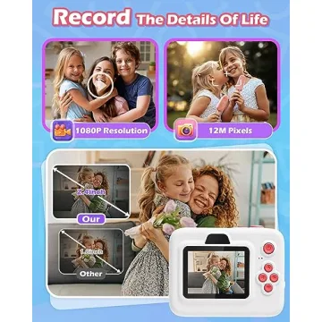 Anchioo Kids Camera Instant Print for 3-12 Year Olds