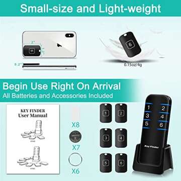 Stick On Key & Remote Finder - 95dB Key Tracker