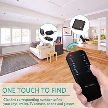 Stick On Key & Remote Finder - 95dB Key Tracker