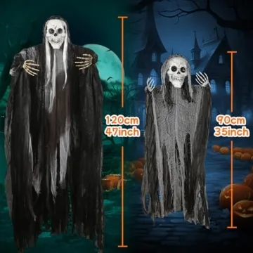 AuroTops Halloween Hanging Grim Reapers 5 Pack Decorations