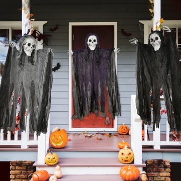 AuroTops Halloween Hanging Grim Reapers 5 Pack Decorations