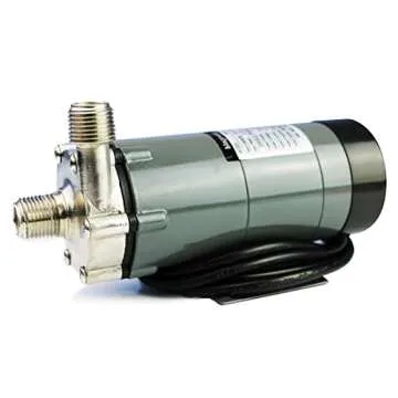 BACOENG 115 Volt Inline Home Brewing System Beer Pump Stainless Steel Wort Pump, 55” Cord WITH Plug, Inlet 1/2” x Outlet 1/2” MPT