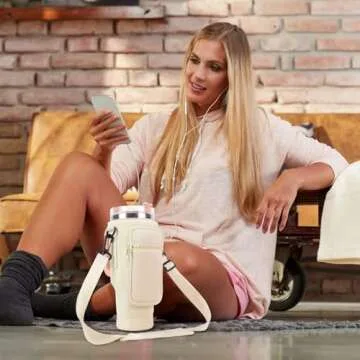 WuikerDuo Water Bottle Carrier Bag with Phone Pocket