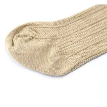 Bestjybt Cotton Knee High Socks for Babies and Toddlers