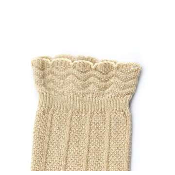 Bestjybt Baby Girls Boys Knee High Socks Cotton Newborn Infants Toddlers Cable Knit Tube Ruffled Stockings, 5 Pairs (Multicolor, 1-6 Months)