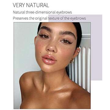 2 Pack Eyebrow Soap Kit, 4D Brows Gel Long Lasting Eyebrow Setting Gel Waterproof Eyebrow Makeup Bal...