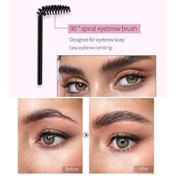 2 Pack Eyebrow Soap Kit for Fluffy, Defined Brows