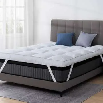 Comfort Boost QUEEN ROSE Mattress Topper for Back Pain Relief