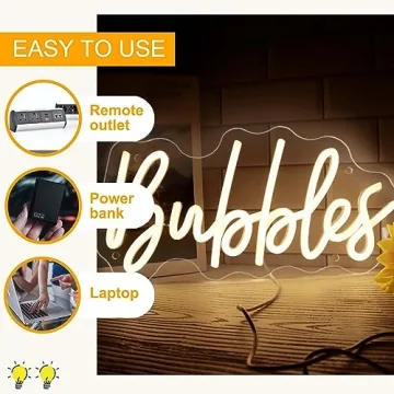 Bubbles LED Neon Sign for Vibrant Party Decor