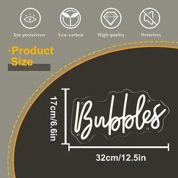 Bubbles LED Neon Sign for Vibrant Party Decor