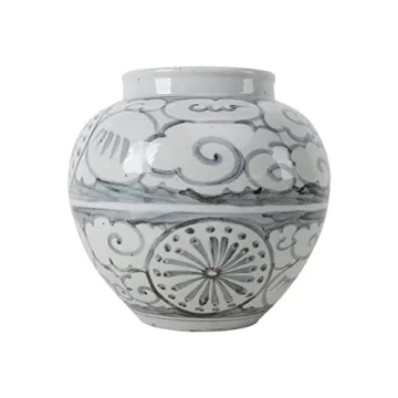 Artissance Lucky Cloud Motif Porcelain Vase 10 in.