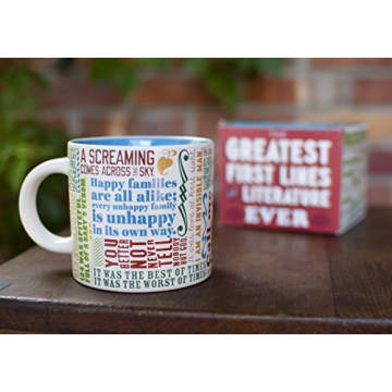 First Lines of Literature Coffee Mug - Perfect Gift for Readers