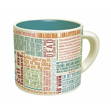 First Lines of Literature Coffee Mug - Perfect Gift for Readers