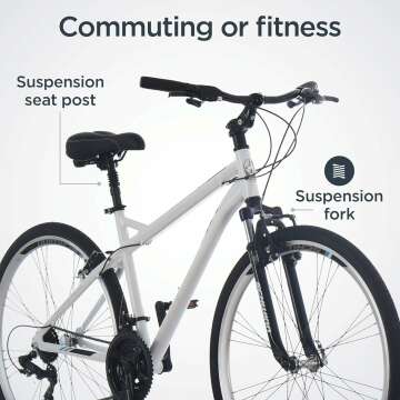 Schwinn Network Hybrid Bike for Adults with 700c Wheels