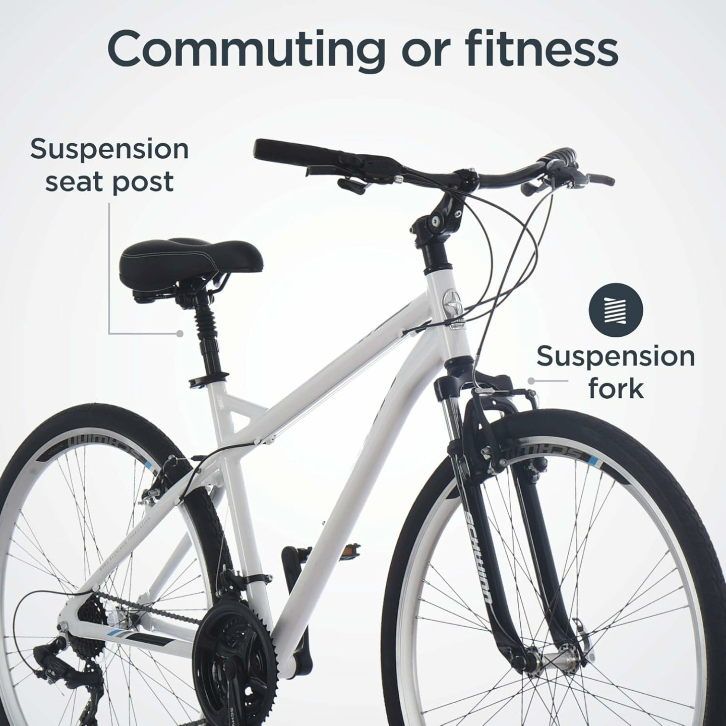 Schwinn Network Hybrid Bike for Adults with 700c Wheels