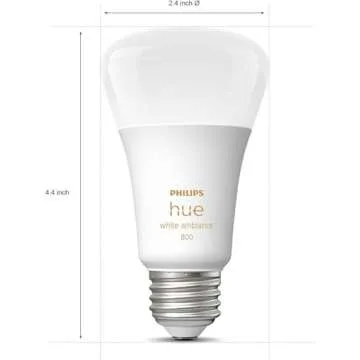 Philips Hue Smart A19 LED Bulb - 2 Pack of 60W