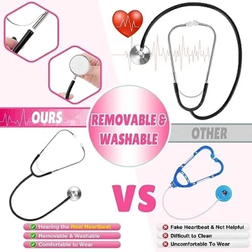 GIFTINBOX Kids Doctor Costume with Real Stethoscope