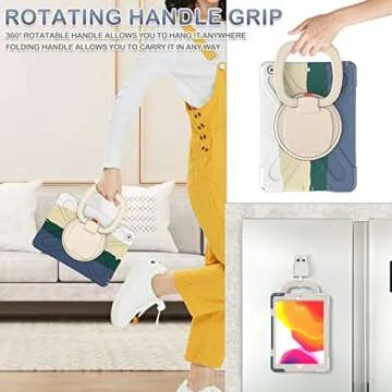 BATYUE iPad Case with Built-in Screen Protector and Strap