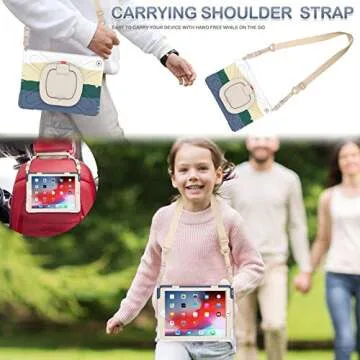 BATYUE iPad Case with Built-in Screen Protector and Strap