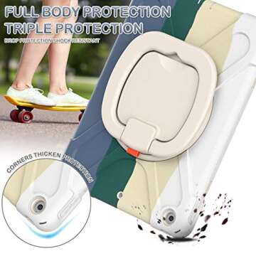 BATYUE iPad Case with Built-in Screen Protector and Strap