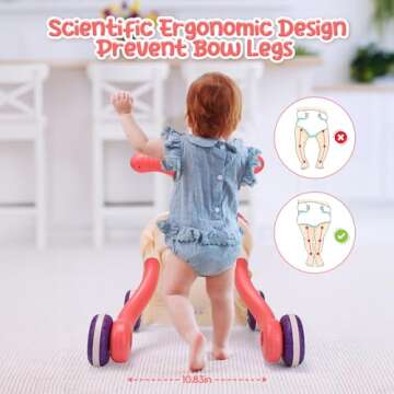 CUTE STONE 2-in-1 Baby Walker and Activity Center